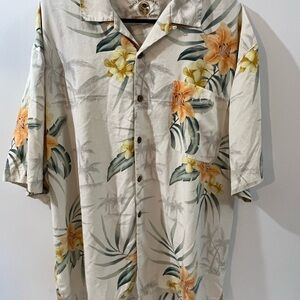 Eagle Dry Goods Co. size XL Mwn's  Hawaiian Shirt 100% Silk